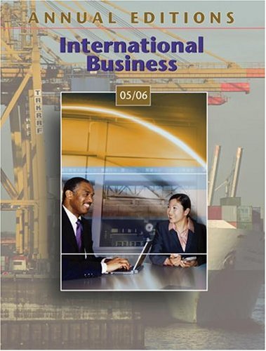 Stock image for Annual Editions: International Business 05/06 for sale by HPB-Red