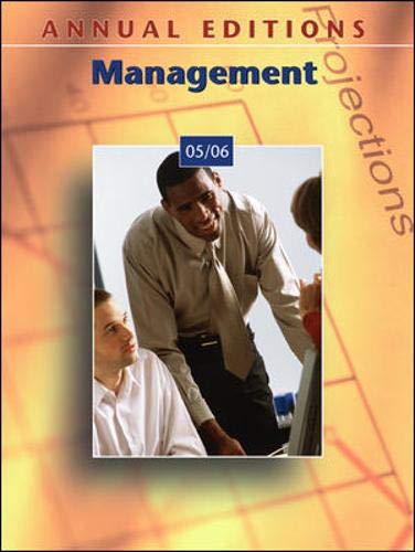 Stock image for Annual Editions: Management 05/06 for sale by Ergodebooks