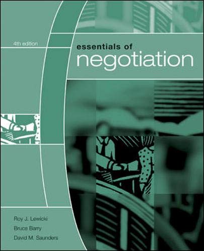 Stock image for Essentials of Negotiation for sale by Gulf Coast Books