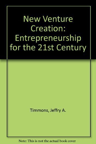 Stock image for New Venture Creation: Entrepreneurship for the 21st Century for sale by HPB-Red