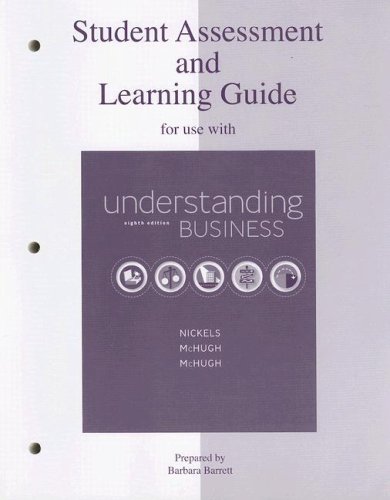 Beispielbild fr Student Assessment and Learning Guide for Use with Understanding Business zum Verkauf von ThriftBooks-Atlanta