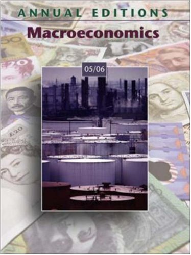 Beispielbild fr Annual Editions : Macroeconomics 05/06 zum Verkauf von Better World Books