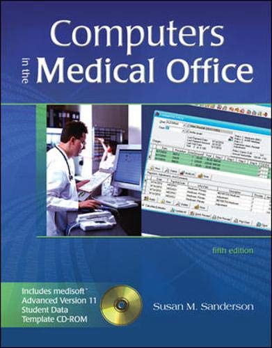 Beispielbild fr Computers in the Medical Office with Student Data CD-ROM zum Verkauf von The Book Cellar, LLC