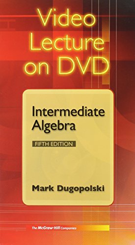 Stock image for Intermediate Algebra- Video Lecture on DVD, 5th for sale by a2zbooks