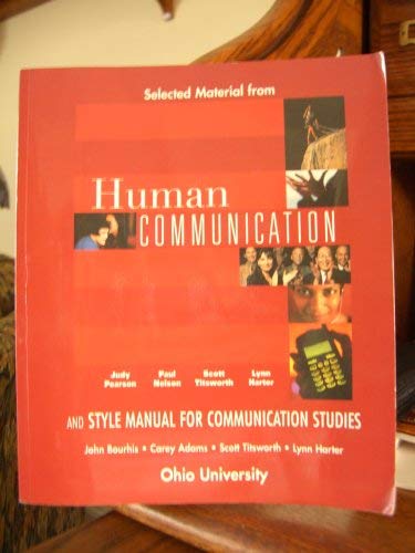Stock image for Human Communication and Style Manual for Communication Studies. ( Ohio University) for sale by HPB-Red