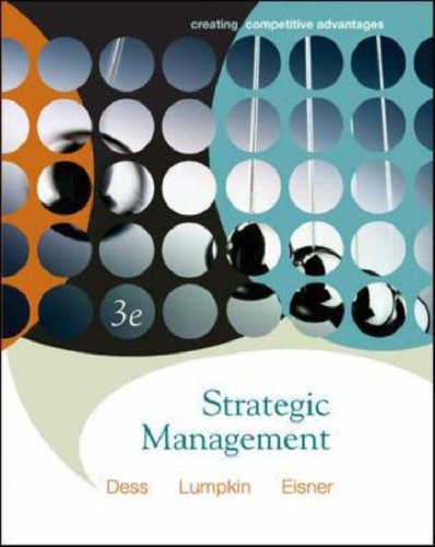 Imagen de archivo de Strategic Management: Creating Competitive Advantages a la venta por HPB-Red