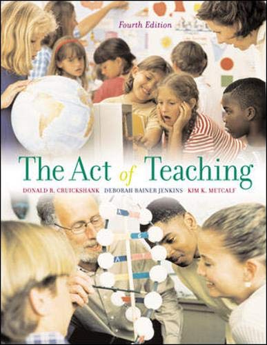 Stock image for The Act of Teaching, 4th Edition for sale by HPB-Red