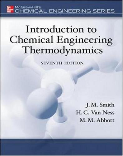 9780073126975: Introduction to Chemical Engineering Thermodynamics