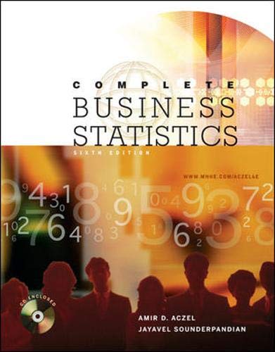 Beispielbild fr Complete Business Statistics with Student CD zum Verkauf von Books From California