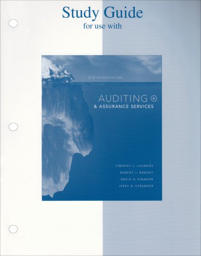 9780073128252: Study Guide to Accompany Auditing & Assurance Services