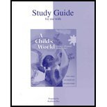 Student Study Guide for use with A Child's World (9780073128610) by Papalia,Diane