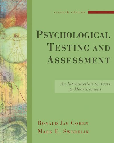 Stock image for Psychological Testing and Assessment : An Introduction to Tests and Measurement for sale by Better World Books