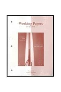 Working Papers to accompany Intermediate Accounting (9780073130330) by Spiceland, J. David; Sepe, James; Tomassini, Lawrence