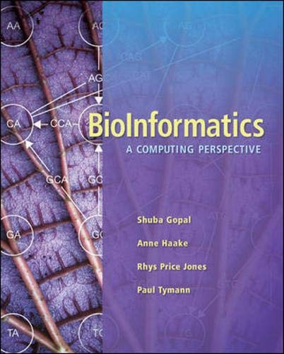 Beispielbild fr BioInformatics : A Computing Perspective zum Verkauf von Better World Books