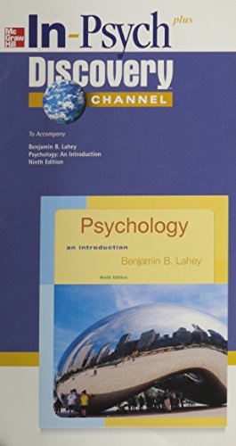 Beispielbild fr In-Psych Student CD-ROM to accompany Psychology zum Verkauf von BookHolders