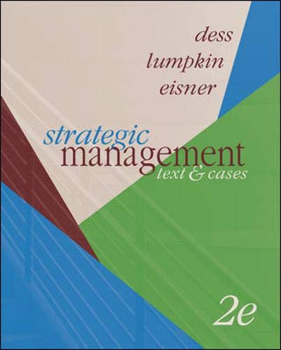 Imagen de archivo de Strategic Management: Text and Cases with OLC with Premium Content Card a la venta por HPB-Red