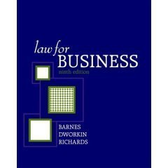 Law for Business (9780073136189) by A. James Barnes; James Barnes