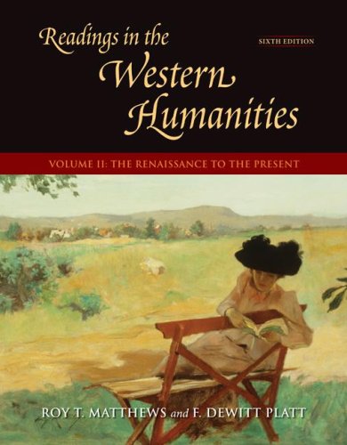 9780073136400: Readings in the Western Humanities, Volume II: The Renaissance to the Present: 2