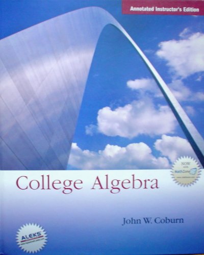 Beispielbild fr College Algebra, Instructor's Edition zum Verkauf von HPB-Red