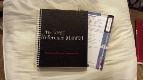 9780073137698: Gregg Reference Manual (University of Phoenix 10th Custom Edition) Edition: tenth