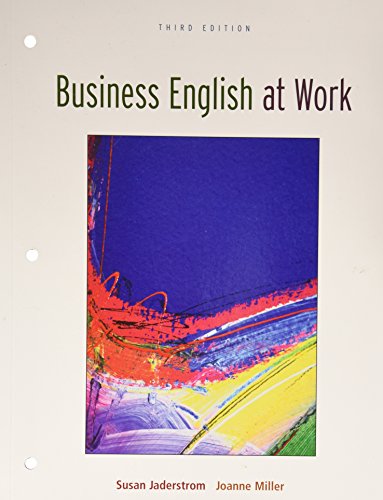 Beispielbild fr Business English at Work zum Verkauf von BooksRun