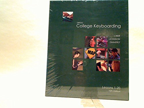 Beispielbild fr Gregg College Keyboarding (Lessons 1 - 20) zum Verkauf von Wonder Book