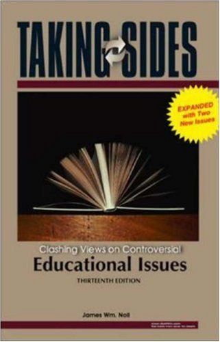 Imagen de archivo de Taking Sides : Clashing Views on Controversial Educational Issues, Expanded a la venta por BookHolders