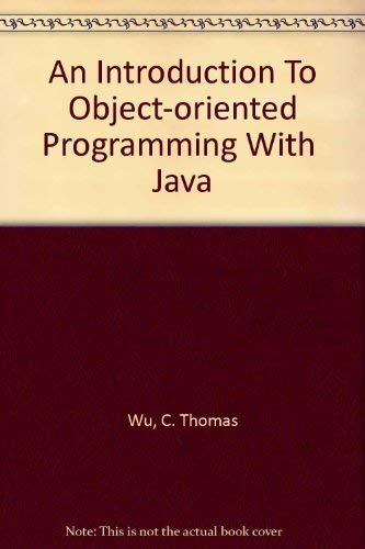 9780073193335: An Introduction To Object-oriented Programming With Java