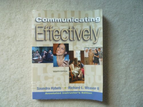 9780073193472: Communicating Effectively