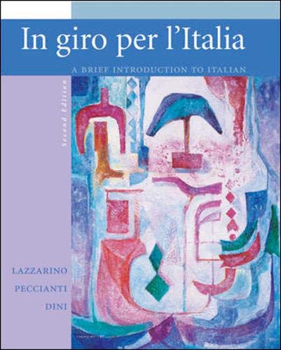 9780073194196: In giro per l'Italia Student Edition with Online Learning Center Bind-in Card
