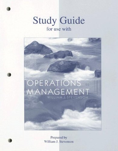 Imagen de archivo de Operations Management Study Guide a la venta por ThriftBooks-Dallas