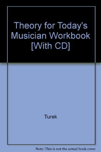 9780073197845: Theory for Today's Musician Workbook w/ Workbook CD-ROM