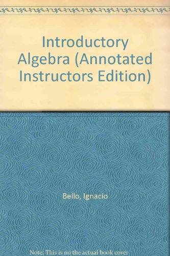 9780073199696: Introductory Algebra (Annotated Instructors Edition)