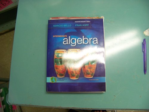 Beispielbild fr Intermediate Algebra a Real World Approach AIE zum Verkauf von Better World Books