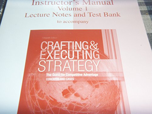 9780073200620: Instructors Manual Vol 2 Case Teaching Notes for C
