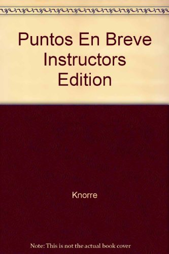 9780073208275: Puntos En Breve Instructors Edition