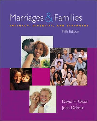 Stock image for Marriages and Families: Intimacy, Diversity, and Strengths with OLC for sale by HPB-Red