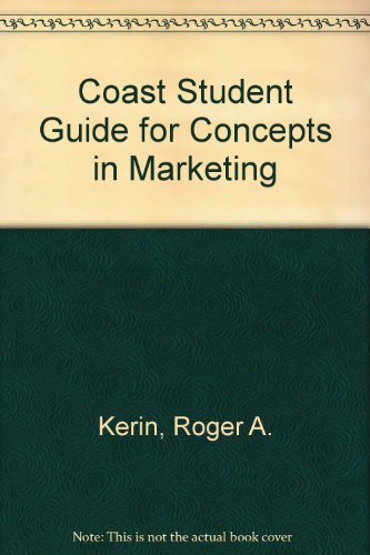 Imagen de archivo de Coast Student Guide for Concepts in Marketing a la venta por SecondSale