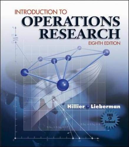 Introduction to Operations Research and Revised CD-ROM 8 (9780073211145) by Hillier,Frederick; Lieberman,Gerald