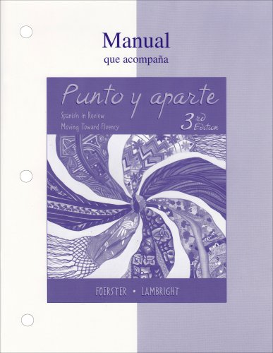 Stock image for Punto y aparte Workbook/Laboratory Manual for sale by SecondSale