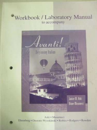 Stock image for Workbook/Laboratory Manual t/a Avanti for sale by Wonder Book