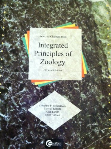 Imagen de archivo de Selected Chapters from INTEGRATED PRINCIPLES OF ZOOLOGY a la venta por HPB-Red