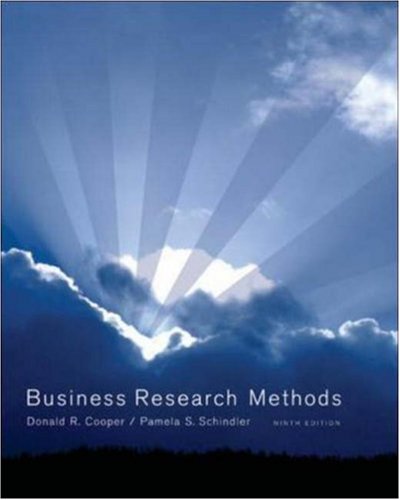 9780073214870: Business Research Methods with CD (McGraw-Hill/Irwin)