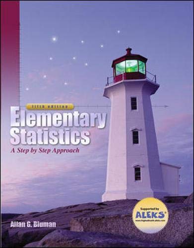 Imagen de archivo de Elementary Statistics: A Step By Step Approach with MathZone and Smart CD a la venta por GF Books, Inc.