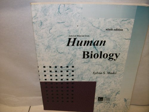 9780073216324: Selected Material From Human Biology