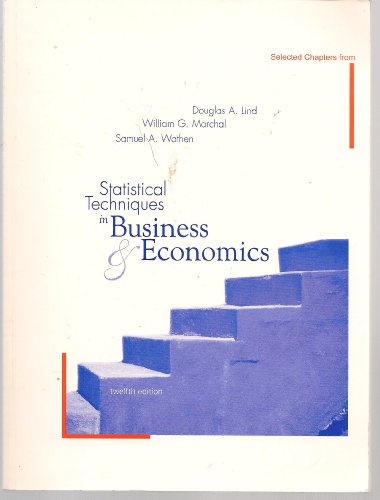9780073218670: Statistical Techniques in Business & Economics
