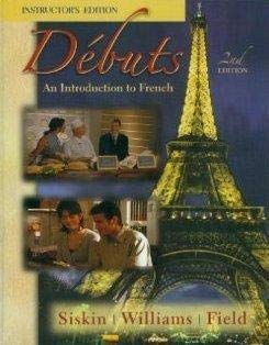 Beispielbild fr Debuts: An Introduction to French zum Verkauf von Better World Books