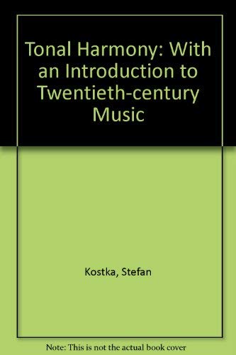 Imagen de archivo de Tonal Harmony: With An Introduction To Twentieth-Century Music ; 9780073219479 ; 0073219479 a la venta por APlus Textbooks