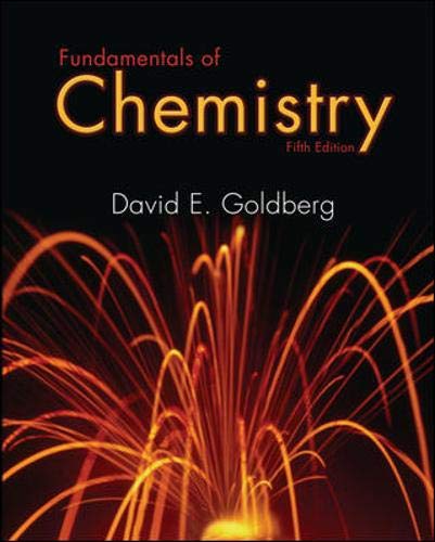 Fundamentals of Chemistry (9780073221045) by Goldberg, David