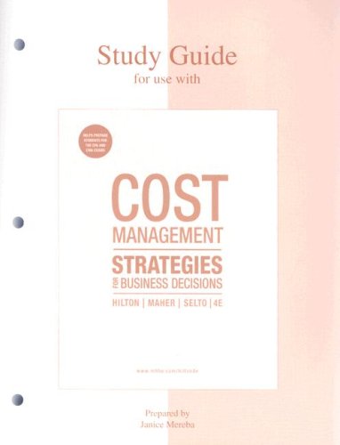 9780073221113: Cost Management: Strategies for Business Decisions